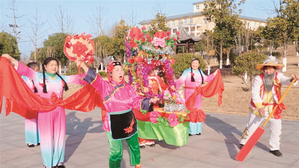 非遺社火排練現(xiàn)場